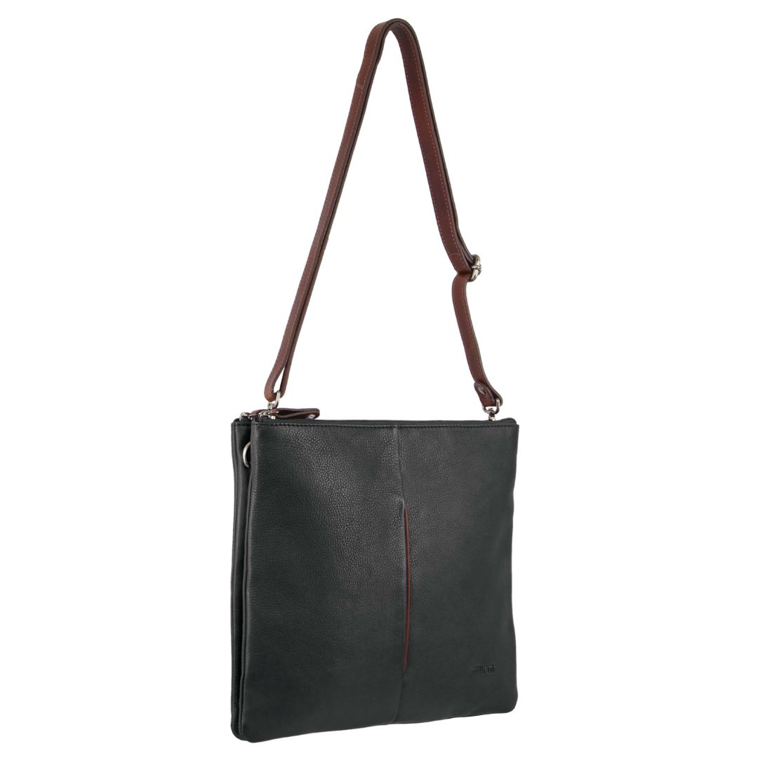 Milleni Leather Cross Body Bag|Dunn's Leathergoods