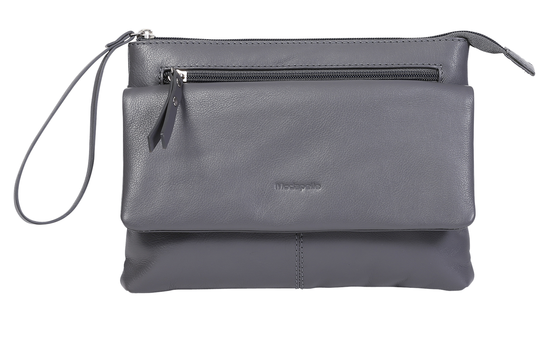 Grey Modapelle Leather Handbag|Dunn's Leathergoods